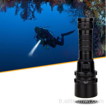 Lumières sous-marines de plongée torches lampe de poche rechargeable